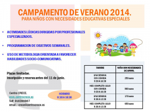 CAMPAMENTO DE VERANO 2014